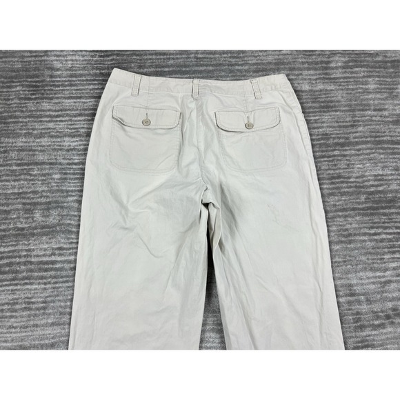 Vintage Style & Co Pants Womens 8 Beige Stretch Cotton Blend Capri - Picture 9 of 13